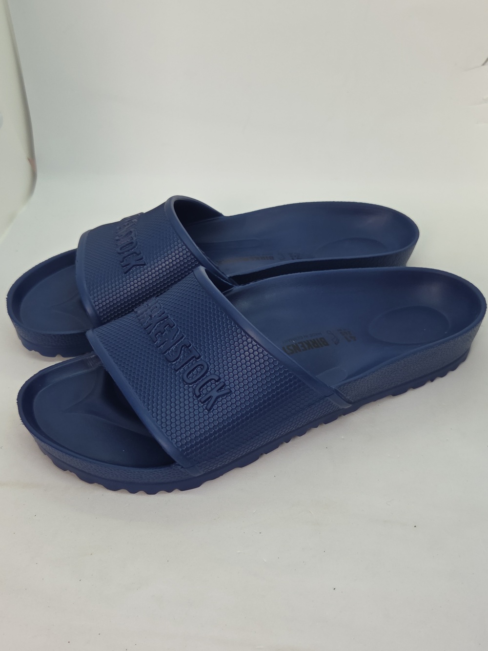 Birkenstock Barbados Slide Sandals in Deep Blue 41 M9 - Picture 3 of 15